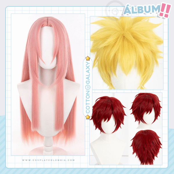 pelucas cosplay naruto sakura sasuke bogota colombia cotton galaxy